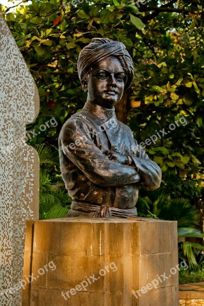 Swami Vivekananda Indian Statue Sculpture Bust