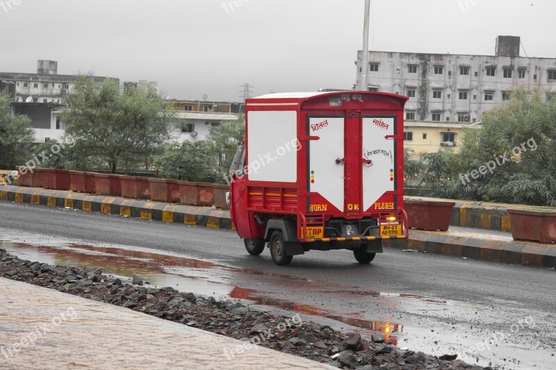 Rickshaw India Transportation Asia Asian