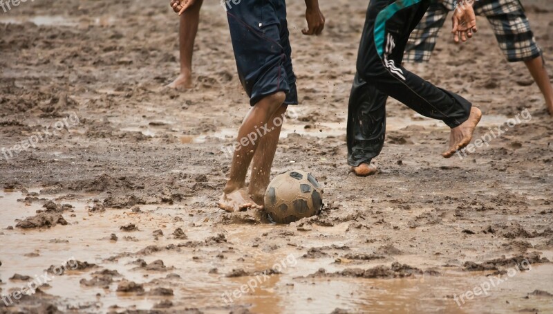 Football Slush Soccer Muddy Mud