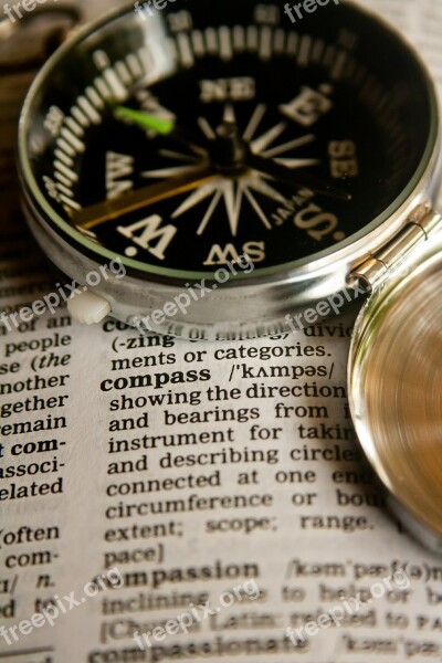 Compass Definition Word Dictionary Text