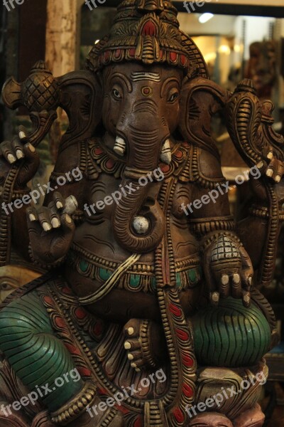 Ganesha Elephant God Hinduism Idol