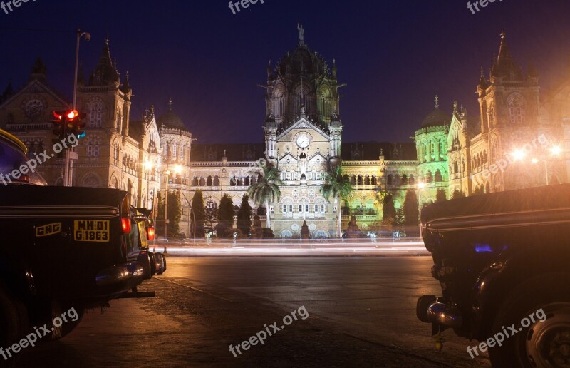 Cst Victoria Station Mumbai Bombay Train Station