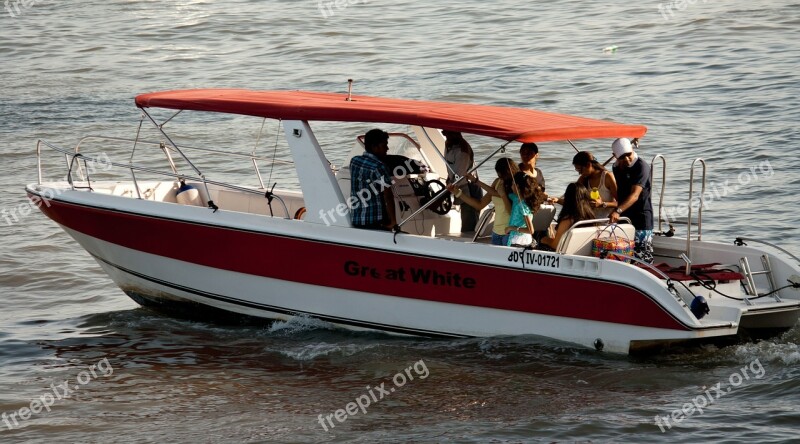 Motorboat People Boat Water Sports Boating