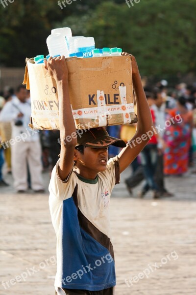 Water Seller India Boy Head