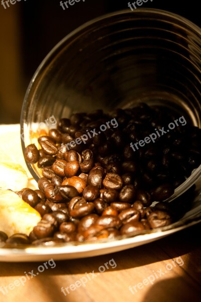 Coffee Coffee Beans Roasted Aroma Brown