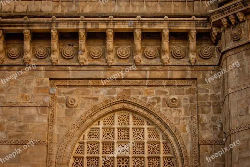 Temple Facade Ancient Architecture Mumbai