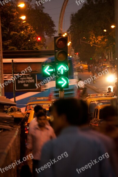 Traffic Lights Green Signal Walk India