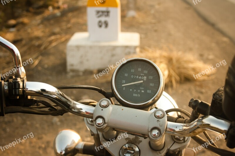 Speedometer Bike Motorcycle Travel Metal