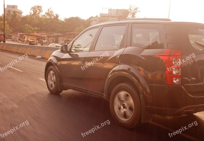 Car Driving Road Traffic India