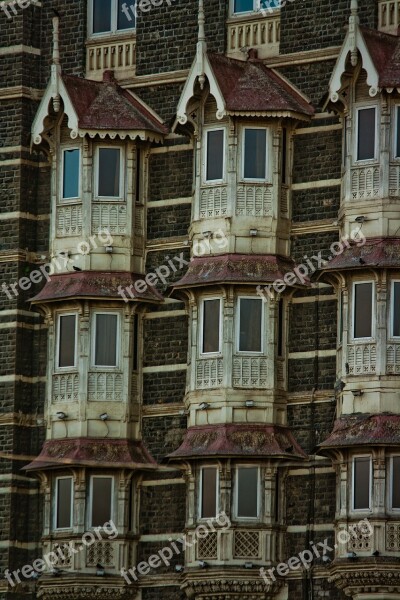 Facade India Old Building Windows