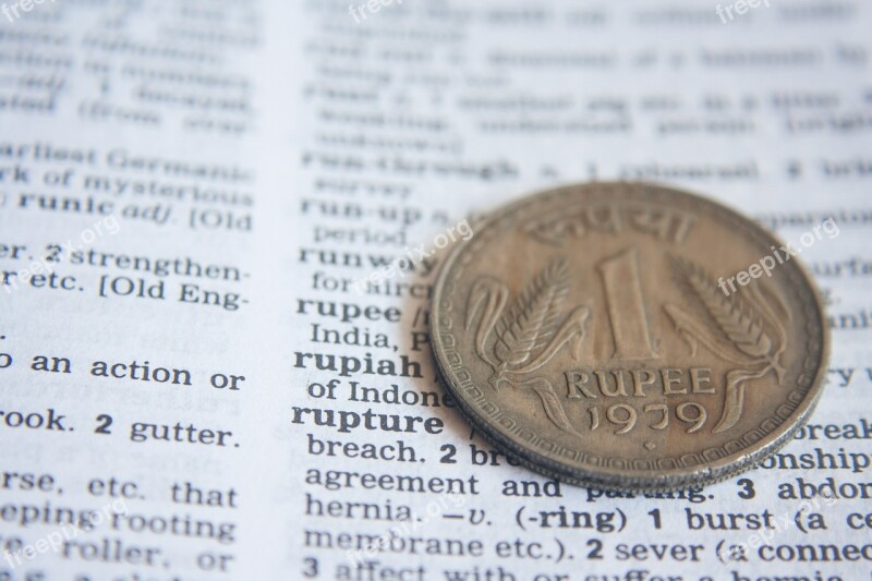 Indian Rupee Dictionary Definition Word