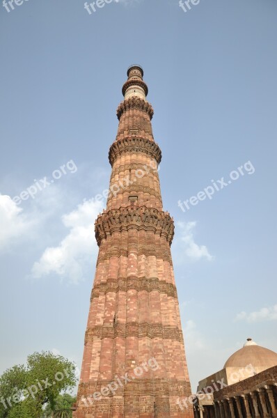 Qutub Minar New Delhi Monument Tower Minaret