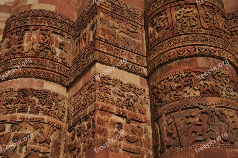 Carvings Building India Stone Temple