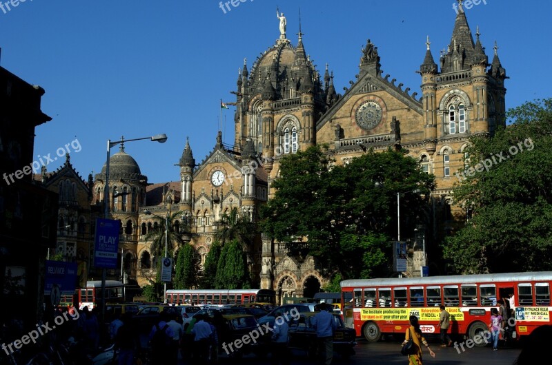 Victoria Station Mumbai Cst Train Station Architecture