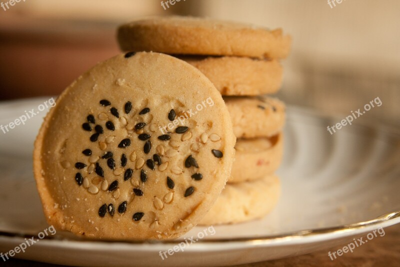 Cookies Baked Biscuits Sweets Snack