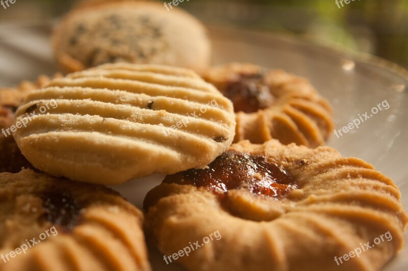 Cookies Baked Biscuits Sweets Snack