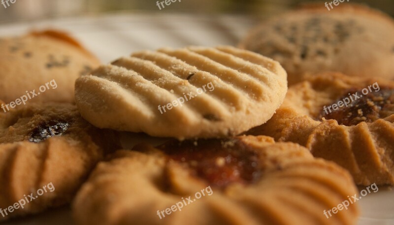 Cookies Baked Biscuits Sweets Snack