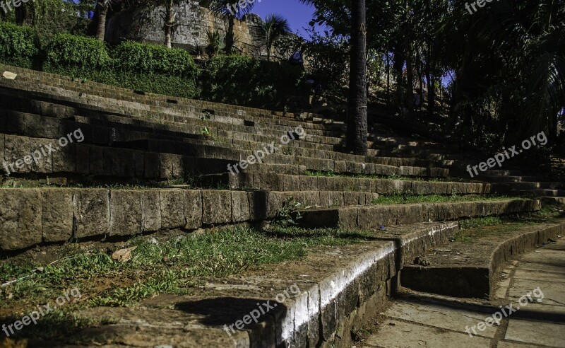 Amphitheater Steps Stairs Outdoors Stone