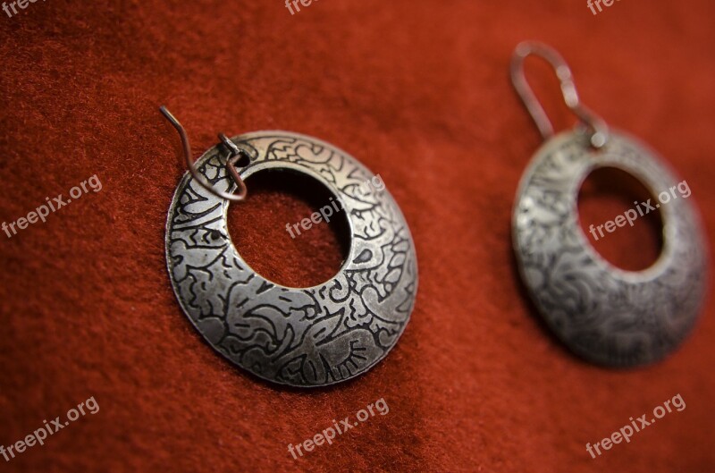 Earrings Indian Silver Fashion Jewelry