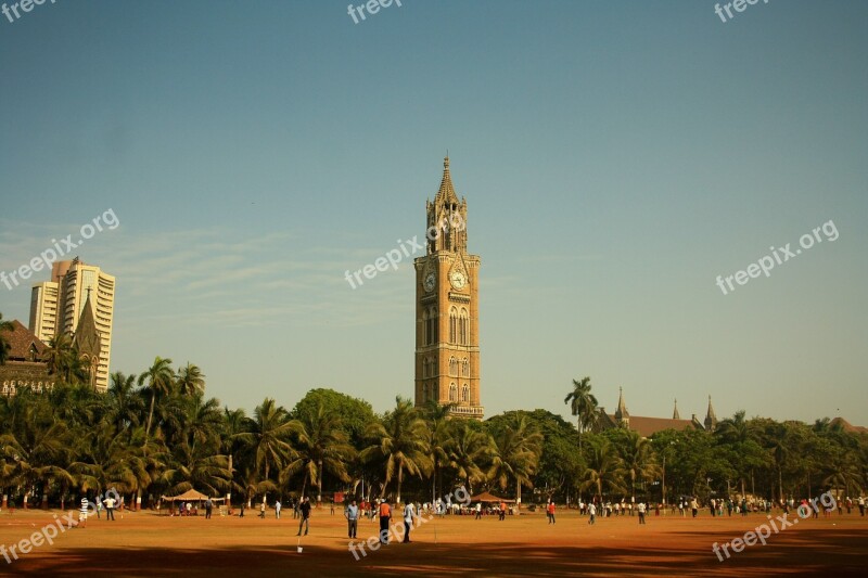 Clock Tower Victorian Architecture Mumbai India