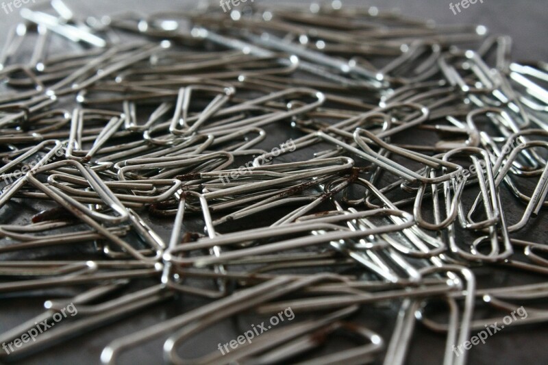 Paper-clips Paper Clips Office Stationery Metal