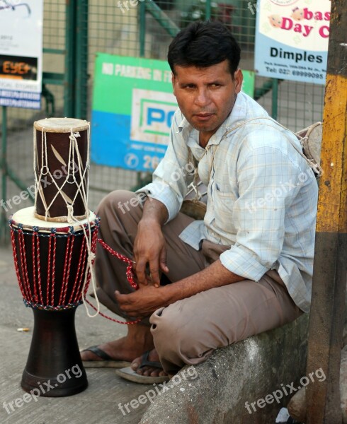 Drums Seller Street India Indian