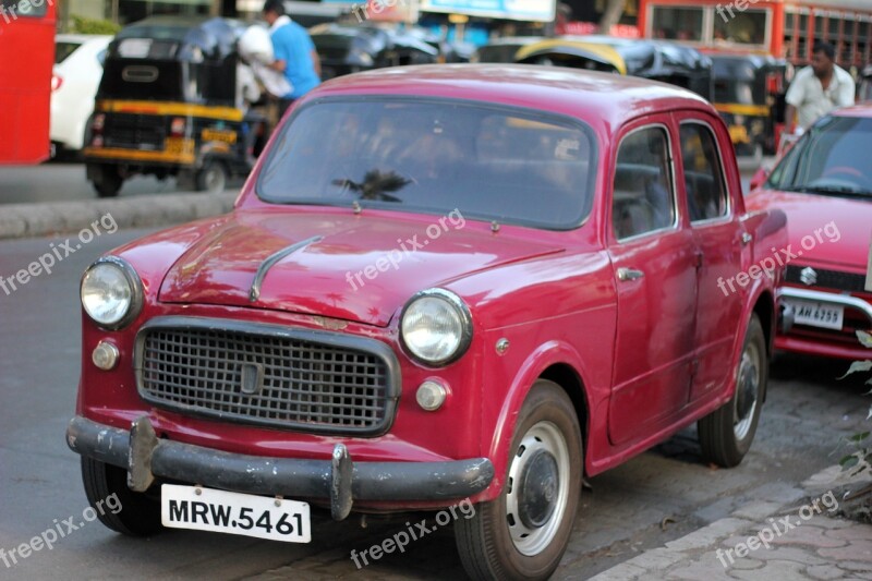 Car Vintage Old India Mumbai