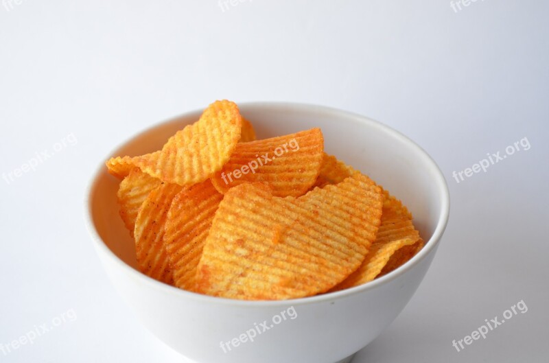 Potato Chips Crisps Snack Fried Junk Food