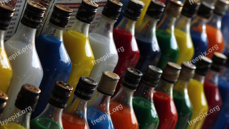 Bottles Colors Liquid Free Photos