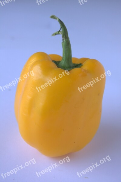 Pepper Yellow Capsicum Bell Pepper Vegetable