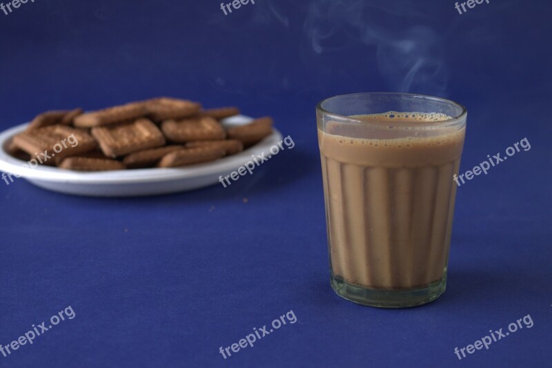 Tea Biscuits Cookies Coffee Hot