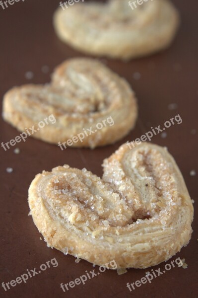 Cookies Heart Shaped Sugar Sweet Biscuits