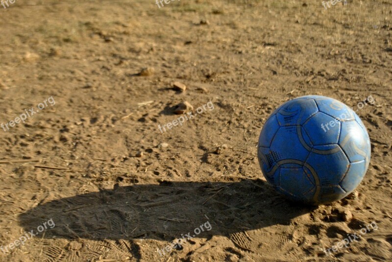 Football Soccer Ball Old Earth