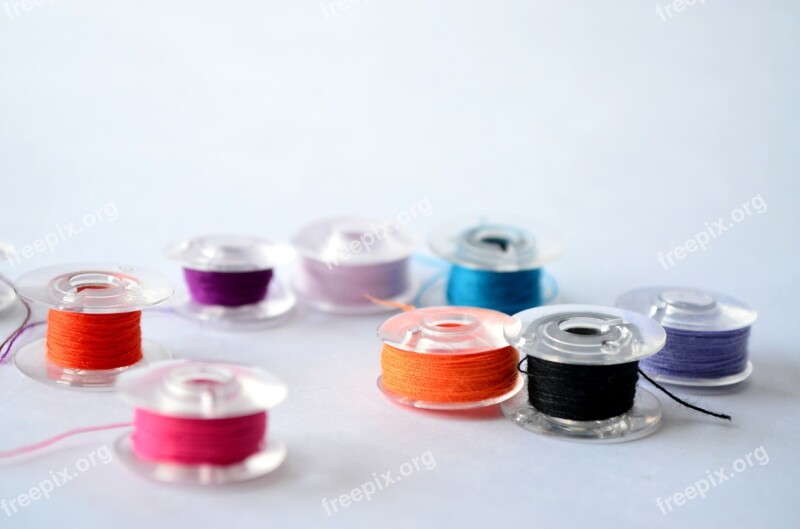 Spools Thread Sewing Sew Textile