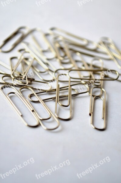 Paper-clips Paper Clips Office Stationery Metal