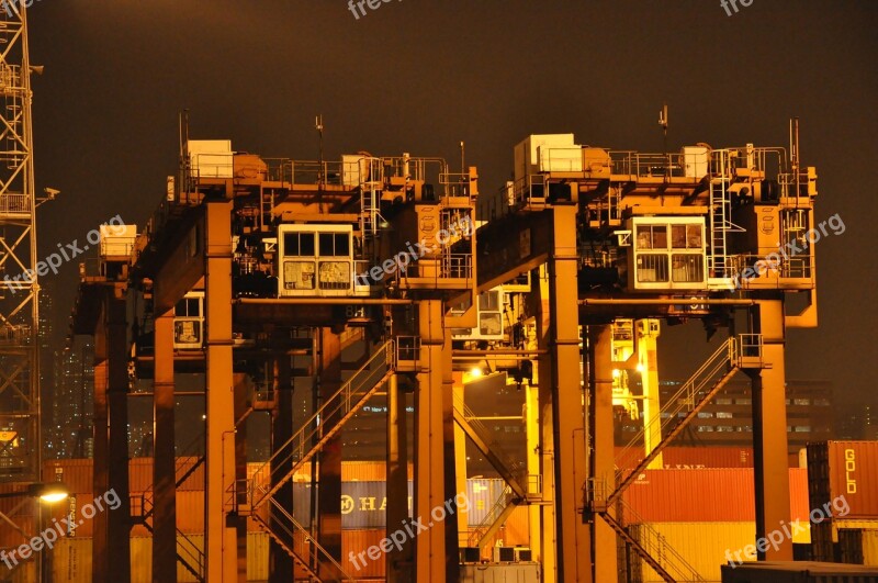 Hong Kong Pier Night View Free Photos