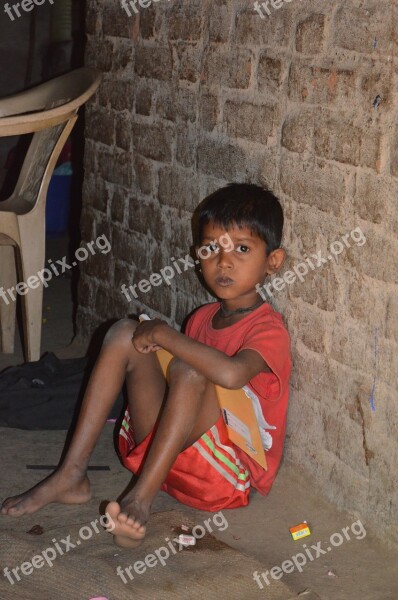 Child Indian Boy India Poor