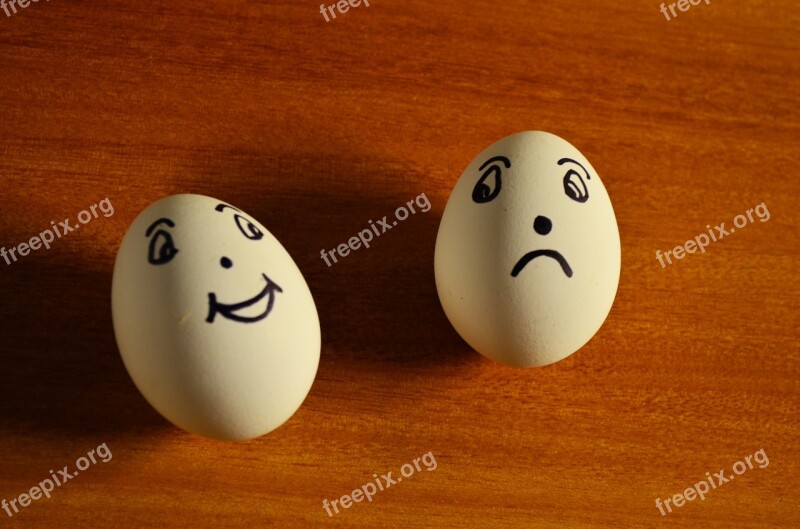 Eggs Expression Happy Sad Emoticons