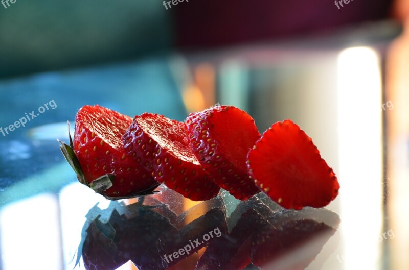 Strawberries Fruits Red Ripe Food