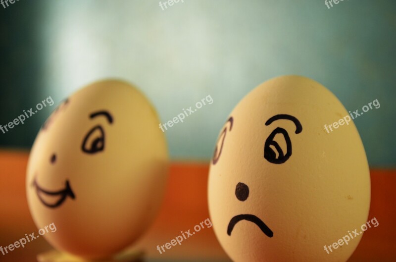 Eggs Expression Happy Sad Emoticons