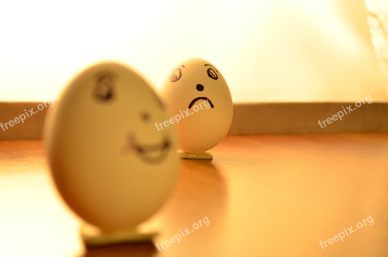 Eggs Expression Happy Sad Emoticons