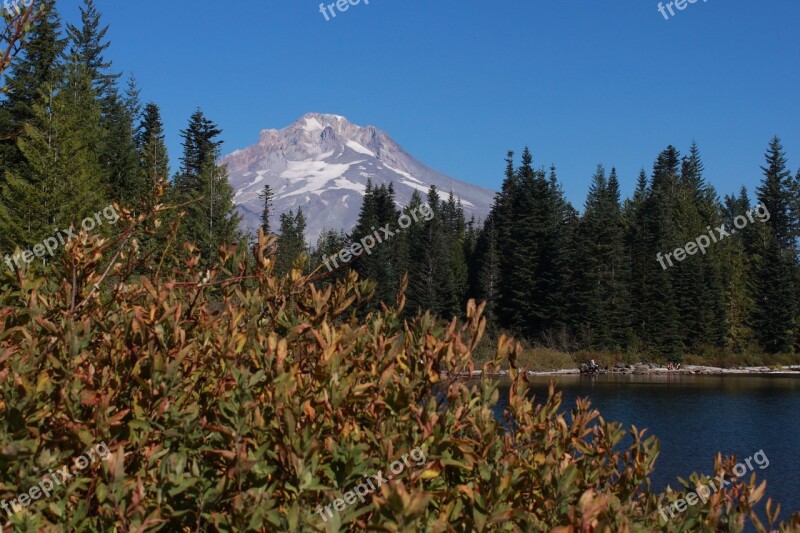 Mount Hood Mirror Lake Fall Autumn Lake