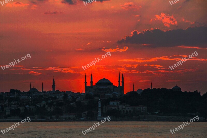 Hagiasophia Red Turkey Istanbul Yellow