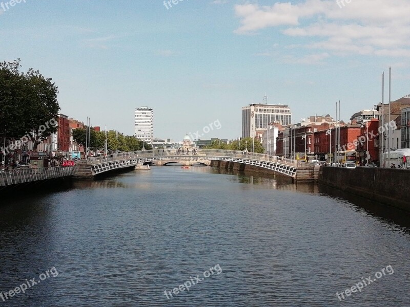 River Liffey Dublin Ireland Town