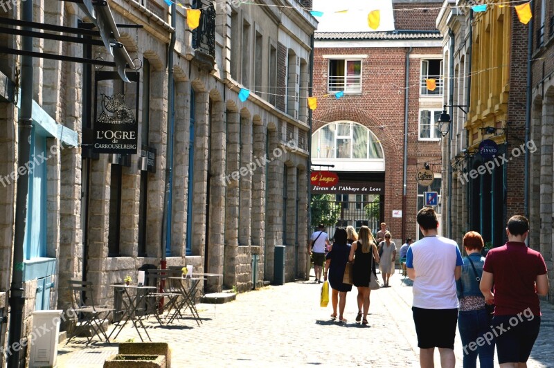 Street Pétérinck Old Lille District Of Vieux-lille Lille City