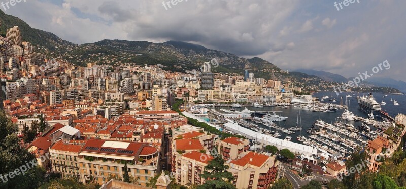 Monte Carlo Panorama Harbour City Monaco