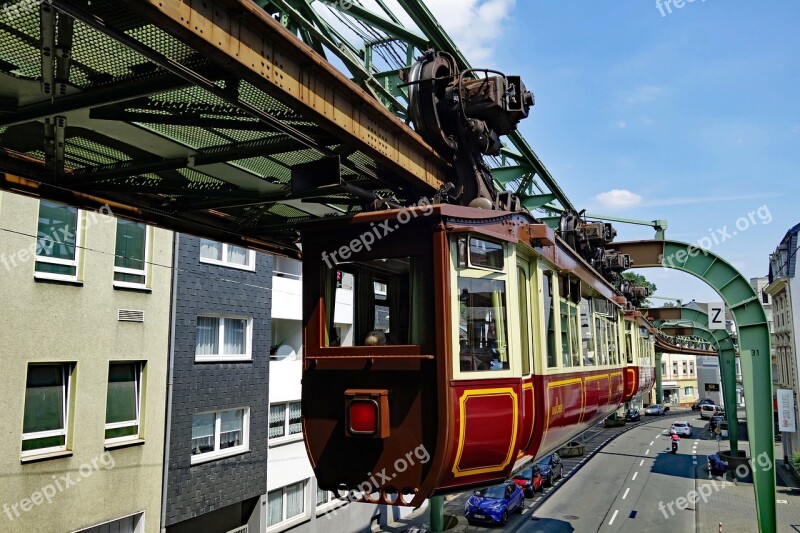 Wuppertal Schwebebahn Historic Train Viaduct Imperial Road