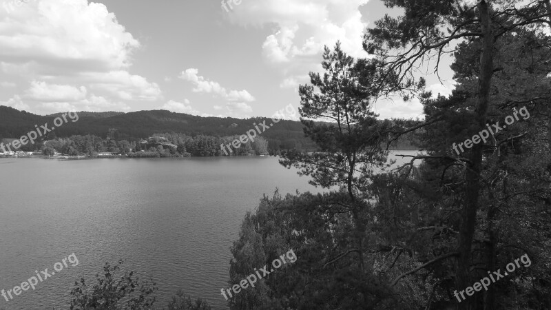 Komarovsky Pond Czech Paradise Rocks View Summer