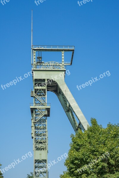 Bill Headframe Industry Ruhr Area Mining