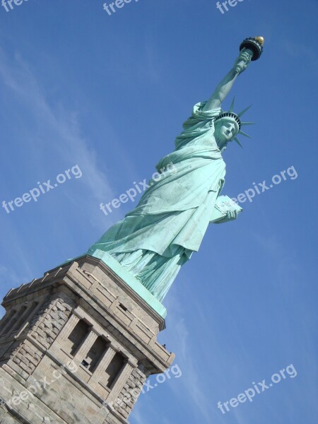 Freedom Statue New York Ellis Island Free Photos